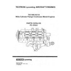 Lycoming TIO-540-AG1A WCFC Model Engines PC-315-9 Parts Catalog
